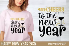 Cheers to the new year SVG, Happy New Year SVG Product Image 1