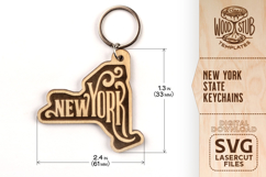 New York SVG, New York keychain, Keychain svg Product Image 3