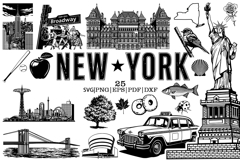 New York State Vector Clipart Product Image 1