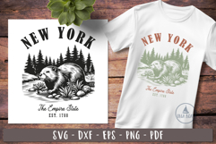 New York svg Vintage United states design