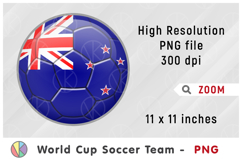 New Zealand National Team Soccer Ball. World Cup 2026 Product Image 1