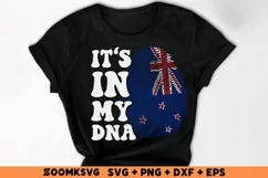 It's in my DNA New Zealand Flag Fingerprint Sublimation Product Image 2
