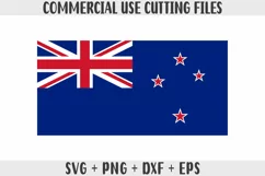 New Zealand Flag SVG Original Colors, Cut files for Cricut Product Image 1