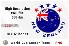 New Zealand National Team Soccer Ball. World Cup 2026 Product Image 1