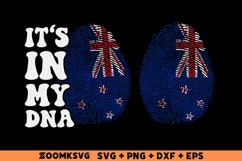 It's in my DNA New Zealand Flag Fingerprint Sublimation Product Image 1