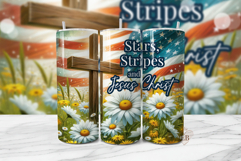 4th of July Christian Tumbler Wrap Product Image 1