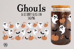 Ghouls 16 oz Glass Can Wrap svg, Funny Halloween svg Product Image 1