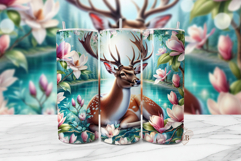 Deer And Magnolia Tumbler Wrap Product Image 1