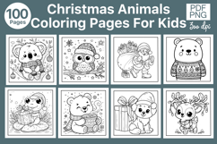 100 Christmas Coloring Pages for Kids Product Image 1