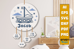 Newborn Baby Personalized Stat Sign Lasercut Product Image 1