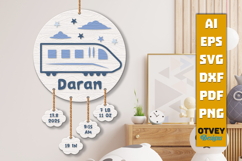 Newborn Baby Personalized Stat Sign Lasercut Product Image 1