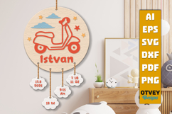 Newborn Baby Personalized Stat Sign Lasercut Product Image 1
