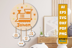 Newborn Baby Personalized Stat Sign Lasercut Product Image 1