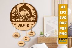 Newborn Baby Personalized Sign with Sea Animals BUNDLES Product Image 11