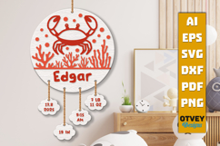 Newborn Baby Personalized Stat Sign Lasercut Product Image 1