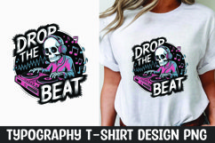 Skeleton typography t-shirt sublimation design Product Image 1