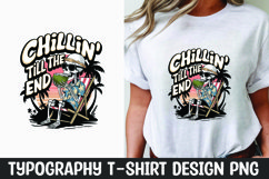 Skeleton typography t-shirt sublimation design Product Image 1