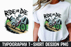 Skeleton typography t-shirt sublimation design Product Image 1