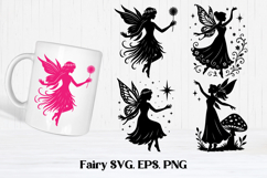 Fairy SVG | Magic SVG | Fairy silhouette SVG Product Image 1