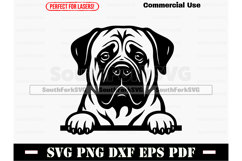 Peeking Newfoundland Dog SVG PNG DXF EPS PDF Product Image 1