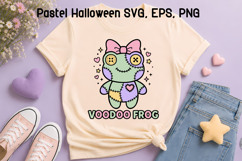 Pastel Halloween Voodoo Frog SVG | Pastel Halloween SVG Product Image 1