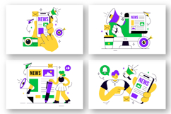 10 News Vector Illustration Product Image 3