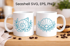 Seashell SVG design | Sea animal silhouette SVG Product Image 1