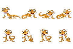 Cute Newt Animal Cartoon Illustration Product Image 1
