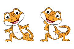 Cute Newt Animal Cartoon Illustration Product Image 2
