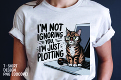 Cat sarcastic t-shirt design sublimation png Product Image 1
