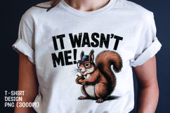 It wasn't me t-shirt design sublimation png Product Image 1
