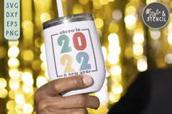 Cheers to New Year 2022 SVG - New Year PNG Product Image 5