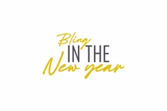 Bling In The New Year New Year Quote Stickers Design Product Image 3