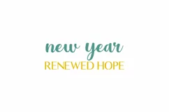 New Year Renewed Hope New Year Quote Stickers Design Product Image 3