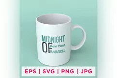 Midnight Of New Year Is Magical New Year Quote Stickers Product Image 1