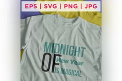 Midnight Of New Year Is Magical New Year Quote Stickers Product Image 2
