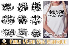 New Year SVG Bundle Happy New Year Quotes SVG Cut Files Product Image 1
