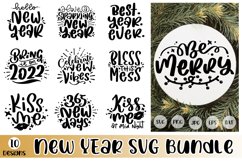 New Year SVG Bundle Vol 4 Happy New Year Lettering Quotes Product Image 1