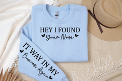 Ney I found your nose Sleeve SVG, Funny sleeve SVG Product Image 3