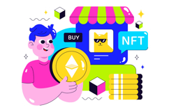 10 NFT Non Fungible Token Vector Illustration Product Image 4