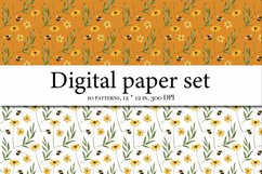 Wildflowers Aesthetics Digital Paper, Meadow Flowers Product Image 7
