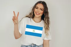 Nicaragua Flag SVG Original Colors - Cut files for Cricut Product Image 2