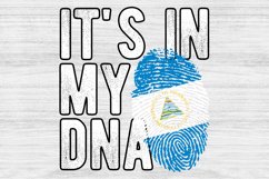 It&#039;s in my DNA Nicaragua Flag Fingerprint PNG Sublimation Product Image 1