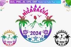 Nicaragua Vacation Shirt 2024 Svg, Caribbean Vacay Png Product Image 1