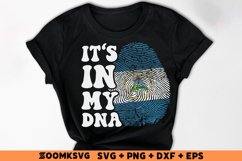 It's in my DNA Nicaragua Flag Fingerprint Sublimation Product Image 2