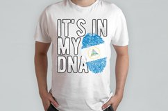 It&#039;s in my DNA Nicaragua Flag Fingerprint PNG Sublimation Product Image 2