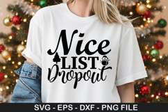 Nice list drop out - Christmas SVG Design Product Image 1