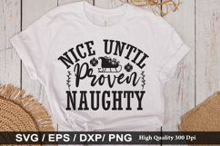 Nice until proven naughty - Christmas SVG Design Product Image 1