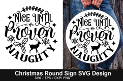 Christmas Round Signs SVG Deign - Official Christmas Cookie Product Image 4