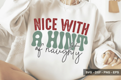 Nice With A Hint Of Naughty - Christmas Design Product Image 1